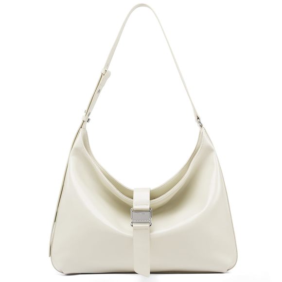 La Festin Split Leather Hobo Bag, Slouchy Crossbody Purse With C xD - Picture 1 of 6